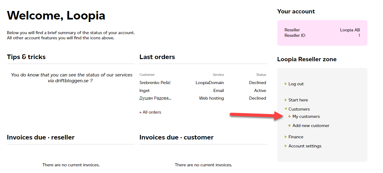 Setting yourself up as a technical contact for the end customer ...